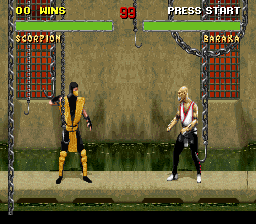 Mortal Kombat II - Kyuukyoku Shinken (Japan) In game screenshot